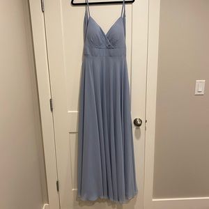 Azazie Avelina Dusty Blue Bridesmaid Dress